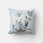 Droom groot schip in de oceaan  kussen (Voorkant)