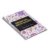 Droom groot, schrijf groter – Inspirerend Notitieboek (Rechterzijde)
