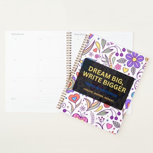 Droom groot, schrijf groter – Inspirerend Planner (Display)