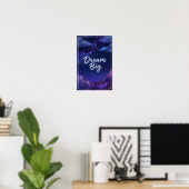 Droom Groot Sterrennacht Citaat Poster (Thuiskantoor)