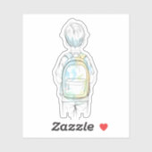 Droom groot sticker set voor kinderen terug naar s (Vel)