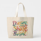 Droom groot, straal uit Jumbo boodschappentas Grote Tote Bag (Achterkant)