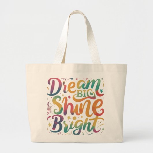 Droom groot, straal uit Jumbo boodschappentas Grote Tote Bag (Voorkant)