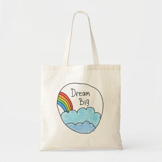 "Droom groot" Tote Bag (Voorkant)