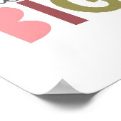 Droom groot typografie poster (Hoek)