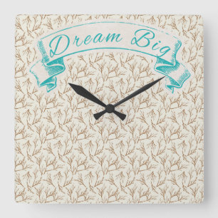 Droom Groot Vintage Stijl Vierkante Wandklok