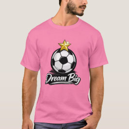 Droom Groot Voetbal Bal Ster T-Shirt