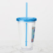 Droom groot walvis acryl drinkbeker (Rechts)