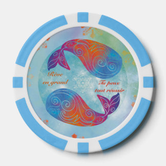 Droom groot walvis poker chips