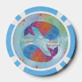 Droom groot walvis poker chips (Achterkant)