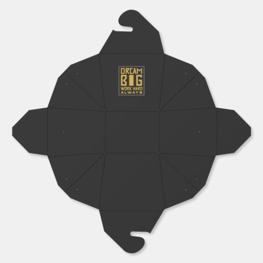 Droom Groot werk altijd hard Bedankdoosjes (Ongevouwen)