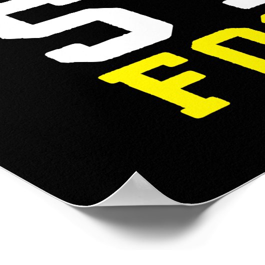 Droom groot, werk hard, blijf gefocust - Gym, druk Poster (Hoek)