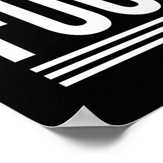 Droom groot, werk hard, blijf gefocust - Gym, druk Poster (Hoek)