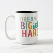 Droom groot, werk hard: de Motivatie Mok (Links)