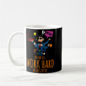 Droom groot werk hard inspirerend multi-tasking koffiemok (Links)