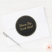 Droom Groot Werk Hard Inspirerende Sticker (Envelop)