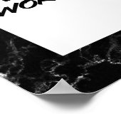 Droom groot, werk hard. Kunstprint Poster (Hoek)