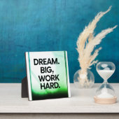 Droom groot werk hard | minimalistische Motivatie  Fotoplaat (Insitu)