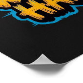 Droom groot werk hard motivatie graffiti poster (Hoek)