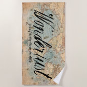 Droom grote aangepaste bruiloft vakantie strandlaken (Voorkant)