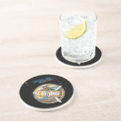 DROOM GROTE BAAN VER ZANDSTEEN ONDERZETTER (Zijkant)