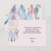 Droom Grote Boho Dreamcatcher kinderen Verjaardag Bedankkaart (Voorkant / Achterkant)