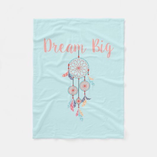 Droom Grote Dreamcatcher Bohemian Dream Catcher Fleece Deken (Voorkant)
