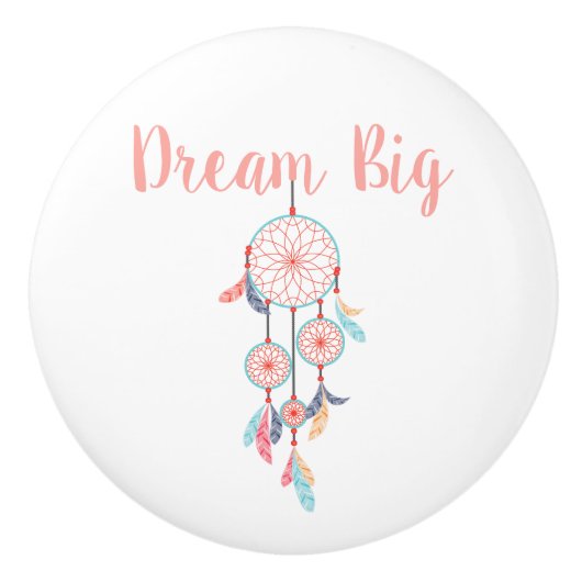 Droom Grote Dreamcatcher Bohemian Dream Catcher Keramische Knop (Voorkant)