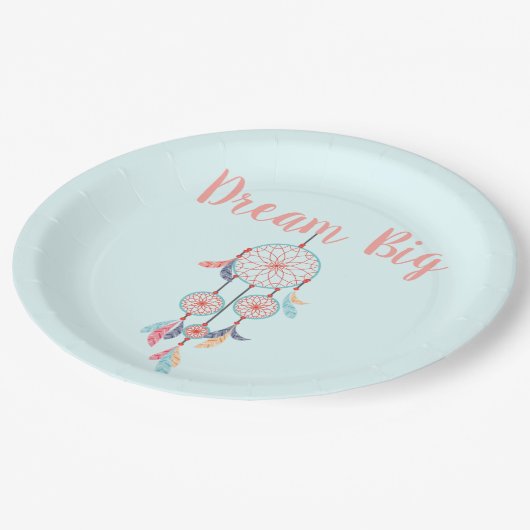 Droom Grote Dreamcatcher Bohemian Dream Catcher Papieren Bordje (Gekanteld)