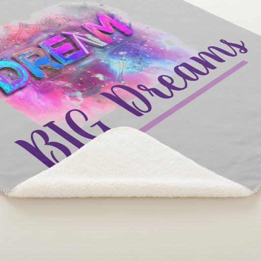 Droom grote dromen sherpa deken (3/4)