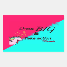 Droom grote eenhoorn stickers 2 toon