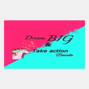 Droom grote eenhoorn stickers 2 toon