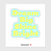 Droom grote inspirerend design sticker (Vel)
