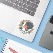 Droom Grote Inspirerend Sticker (Laptop met iPhone)