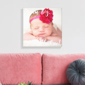 Droom Grote Kleine Een Baby Foto Verpakt Canvas (Insitu (Woonkamer))