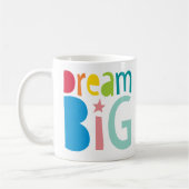 DROOM GROTE kleurrijke typografie vet helder citaa Koffiemok (Links)