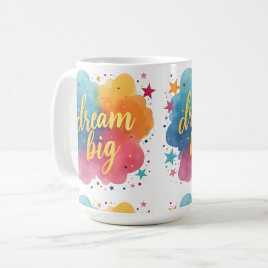 Droom grote koffie mok (Voorkant links)