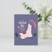 Droom Grote Lama Briefkaart (Staand voorkant)