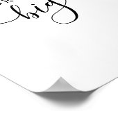 Droom Grote Moderne Minimalistische Quote Motivati Poster (Hoek)