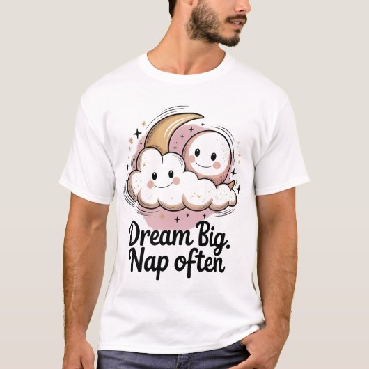 Droom Grote Nap Vaak - Slaapminnaar T-shirt (Voorkant)