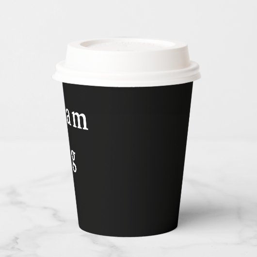 Droom grote papieren beker (Links)