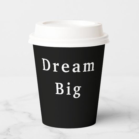 Droom grote papieren beker (Voorkant)