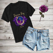 Droom Grote Ruimte Galaxy Metallic Goud Monogram N T-shirt