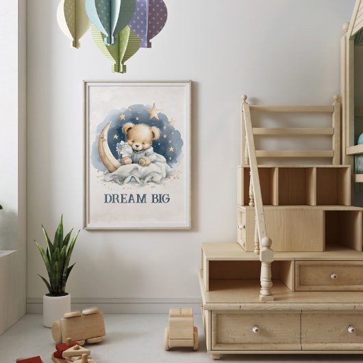 Droom Grote Schattigee Teddybeer Celestial Kwekeri Poster