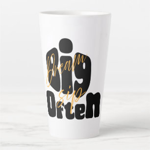 Droom grote slok vaak latte mok