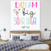 Droom Grote Soar Hoge Boho Motivatie Personalisere Canvas Afdruk (Insitu (Slaapkamer))