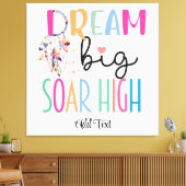 Droom Grote Soar Hoge Boho Motivatie Personalisere Canvas Afdruk (Insitu (Woonkamer))