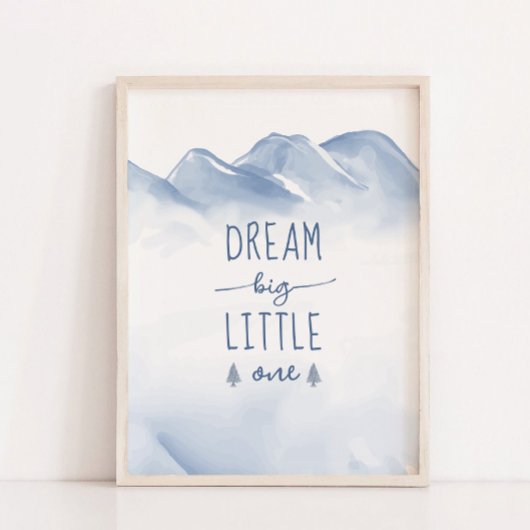 Droom Grote Winter Berg Kwekerij Muur Decor Poster