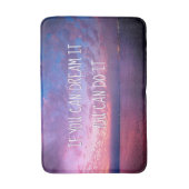 Droom het doe het Paarse roze oceaan zonsondergang Badmat (Voorkant Verticaal)