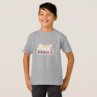 Droom Het Schrijf Het Bereik Het T-shirt